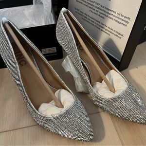 I.N.C silver pumps. US women’s 6.5. Never worn and still in the box.